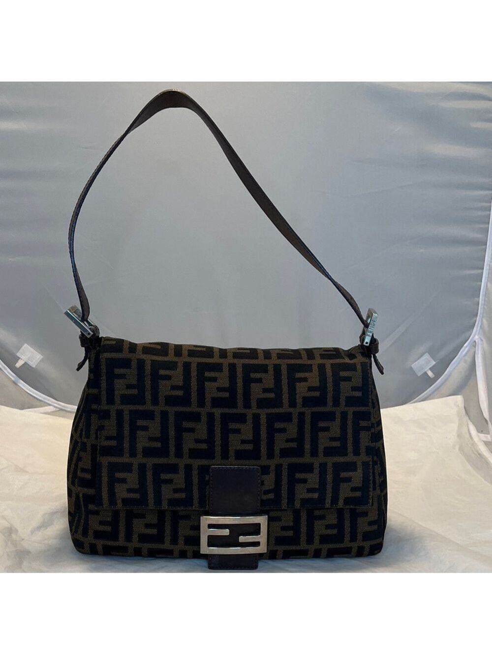Fendi Mama Jacquard Satchel